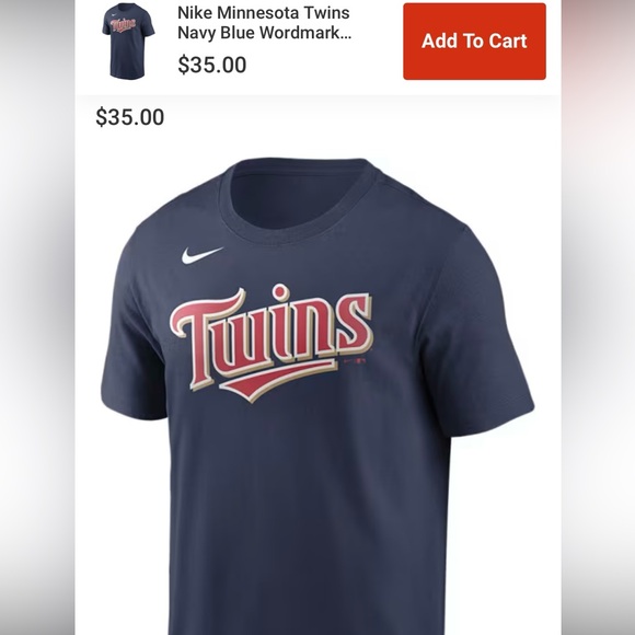 Nike MN Twins T - new w tags! ⚾️ - Picture 1 of 5